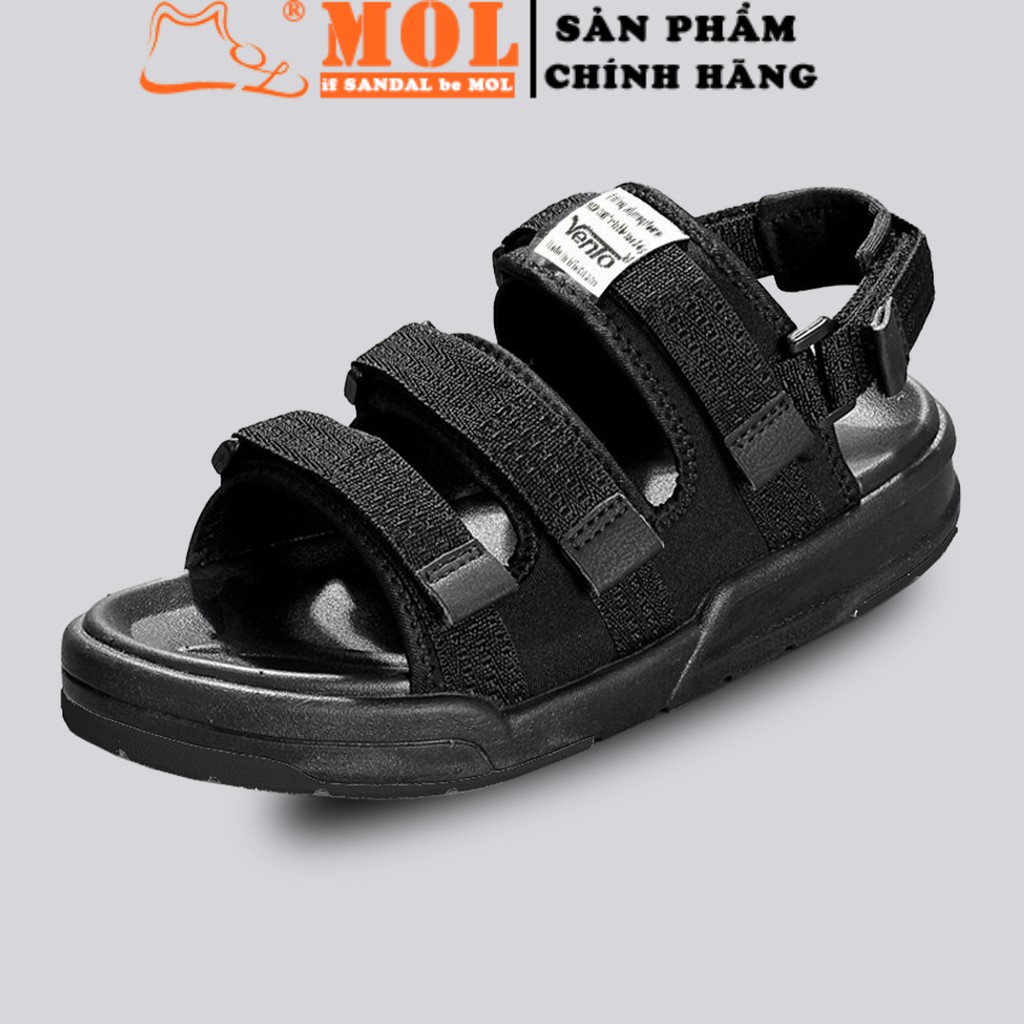 Giày sandal Vento unisex nam nữ 3 quai ngang có quai hậu tháo rời cho cặp đôi mang đi học đi biển du lịch NV1001BB