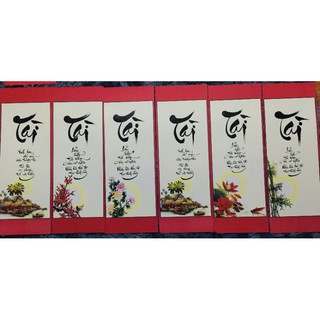 tranh thư pháp treo trang trí Tết.
