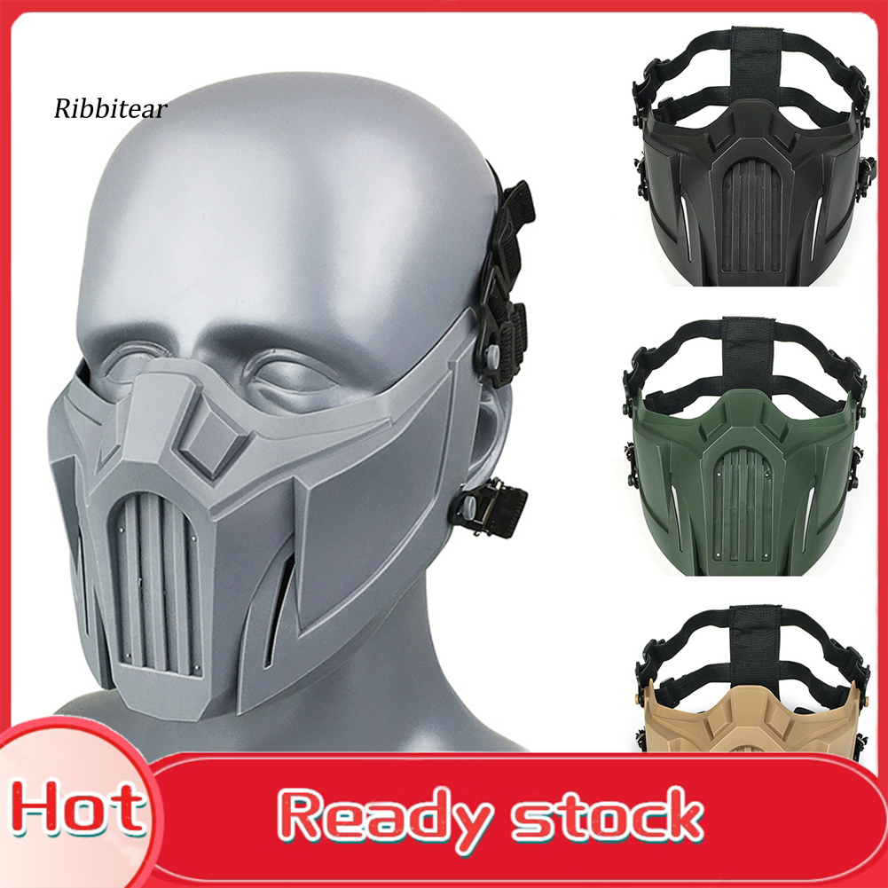 【RBRT】Outdoor Tactical Hunting Airsoft Breathable Half Face Mask Protective Cover
