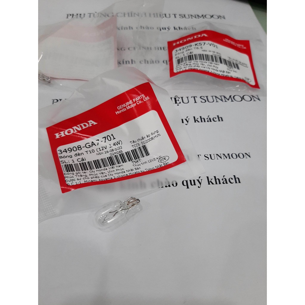 Bóng đèn T10 (12V 3.4W) bóng số honda