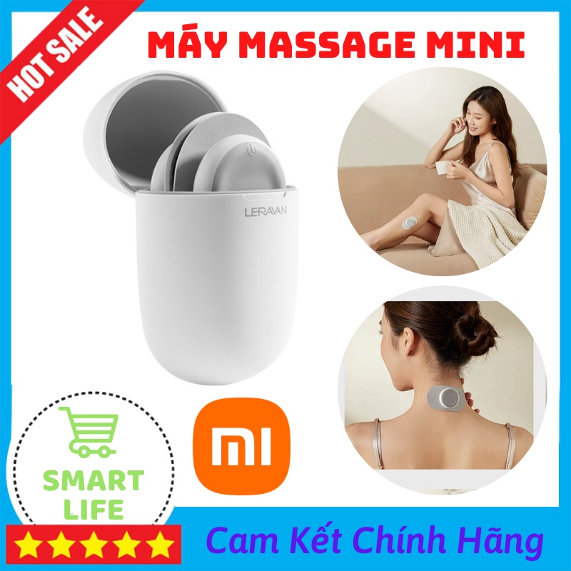 Máy Massage Mini Xiaomi Leravan LJU8 Miếng Dán Massage Mini Qua Hình Thức Truyền Xung Điện Tích Hợp 6 Chế Độ Massage