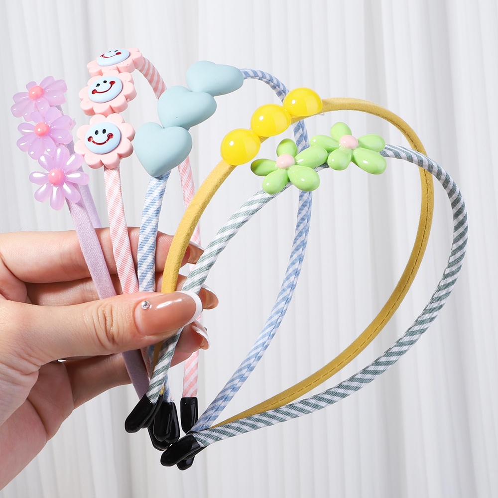 RainBow Bows 1 Dây Cột Tóc Hình Hoa/Trái Tim Màu Kẹo 2022 Thời Trang Cho Bé Gái