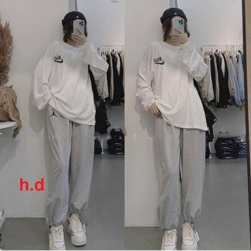 Bộ ngủ nữ Mặt Cười; Áo SWEATER ấm áp, giữ nhiệt tốtbộ thu đông☘️Chất nỉ ngoại☘️2 lớpUnisex mặc nhà nữ