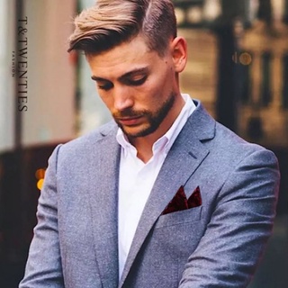 Khăn vuông túi áo vest cho nam - áo comle - vải silk