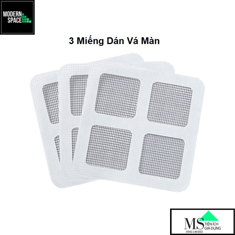 Bộ 3 miếng Vá màn chống muỗi- Vá màn cửa sổ tự dính GD-026