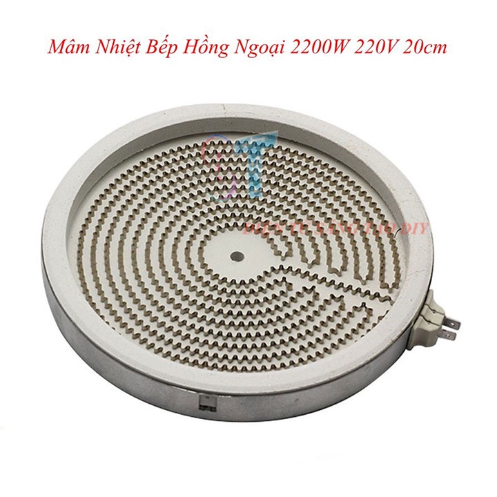 Mâm nhiệt bếp hồng ngoại đa dạng loại 2 chân, 3 chân, cảm biến sắt ngang 2 chân dễ thay thế