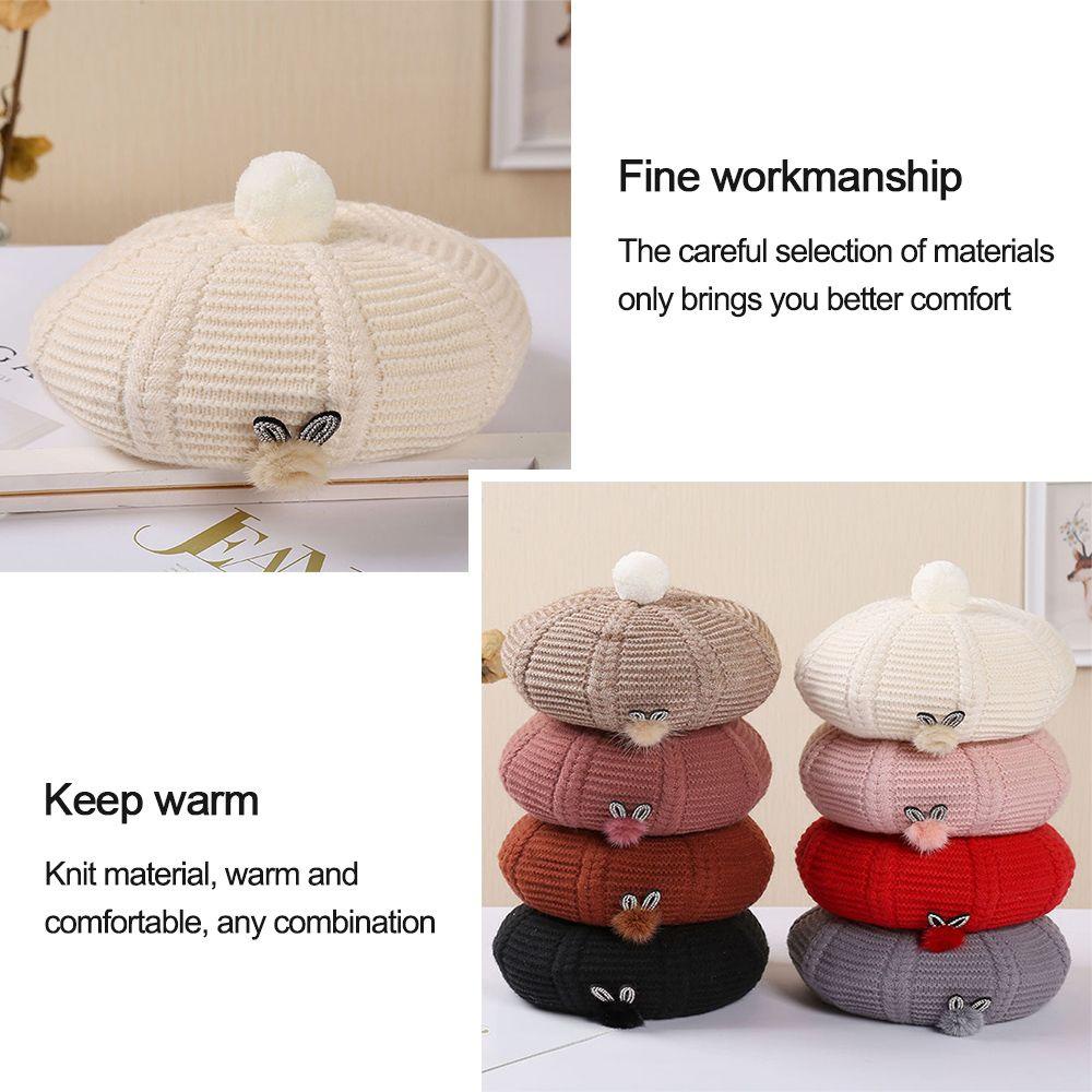 Eutus Mũ Nồi Beret Màu Trơn Thoáng Khí Phong Cách Họa Sĩ Cổ Điển Cho Nam