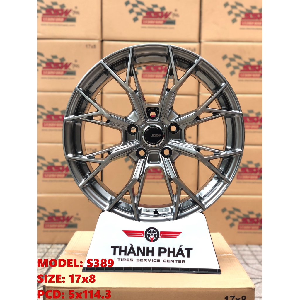 MÂM/LAZANG Thái lan SSW S389 18 INCH 5x114.3 dành cho các dòng xe Kia, Honda, Hyndai, Mazda, Toyota