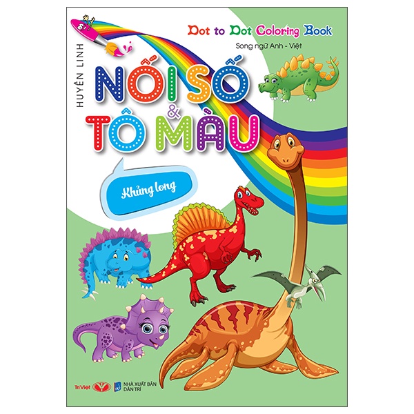 Sách Dot To Dot Coloring Book - Nối Số & Tô Màu - Khủng Long