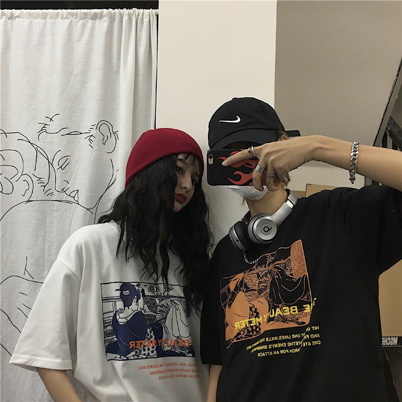 Áo Thun Tay Lỡ 100% Cotton Form Rộng Unisex Ulzzang