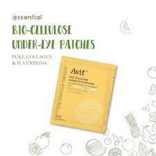Mặt nạ mắt collagen dưỡng mắt, giảm quầng thâm, dưỡng da mắt, tiêu bọng giảm nhăn AVIF BIO CELLULOSE UNDER-EYE PATCHES