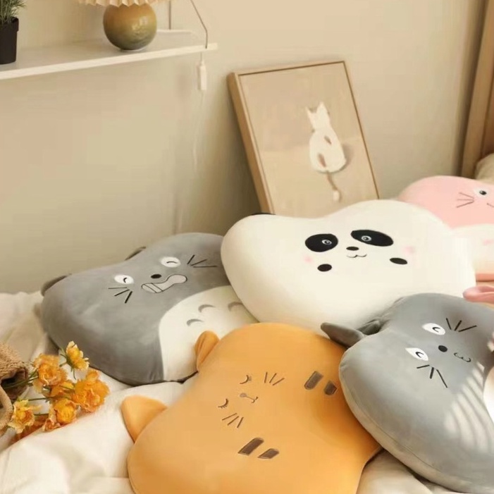 Gối cao su non hình thú cho bé , gối ôm gối đầu êm mềm size 35x55cm SHOP vũ thị thơm