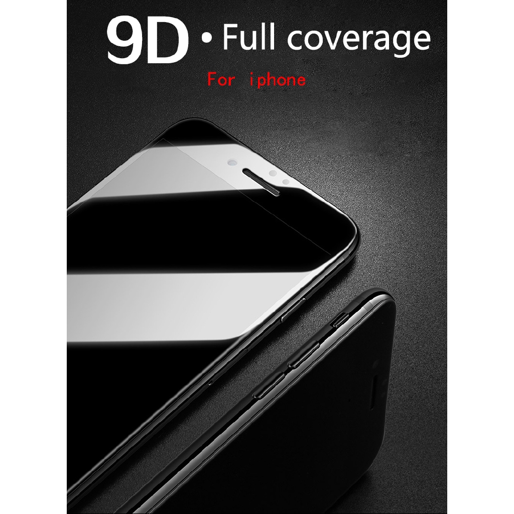 Kính cường lực 9D toàn màn hình cho iPhone 12 Mini 11 Pro 6 6S 7 8 plus X XS MAX XR SE 2020