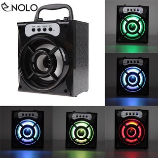 Loa bluetooth thẻ nhớ usb fm model ms-132bt có đèn led 3d