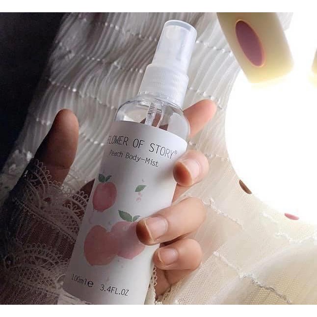🍑F074 B2 Nước Hoa Nữ, Xịt Thơm Body-Mist Flower Of Story 100ml Siêu Thơm