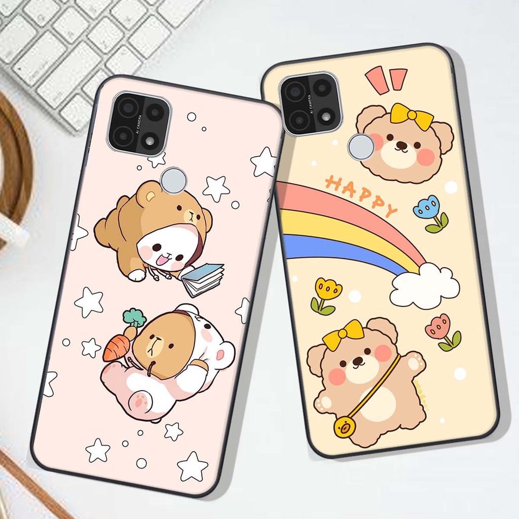 Ốp lưng Oppo A15 in hình Gấu xinh xắn, Bò sữa đáng yêu,  ĐẸP -  RẺ - XINH - ĐỘC ĐÁO