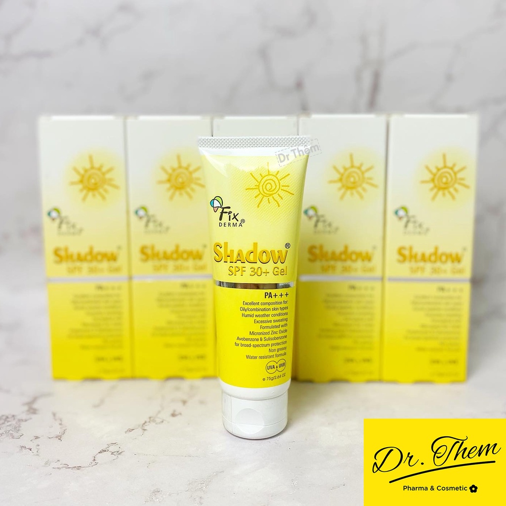 ✅[CHÍNH HÃNG] Kem Chống Nắng Fixderma Shadow SPF 30+ Gel - Cho Da Mặt PA+++ 75g | BigBuy360 - bigbuy360.vn