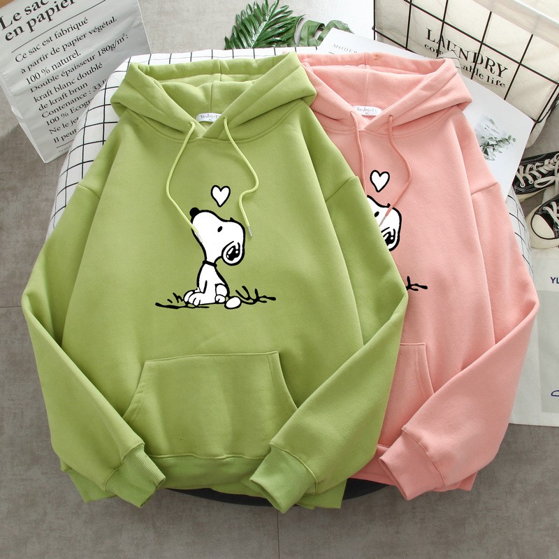 Áo hoodie cún ngồi tim HARI1120
