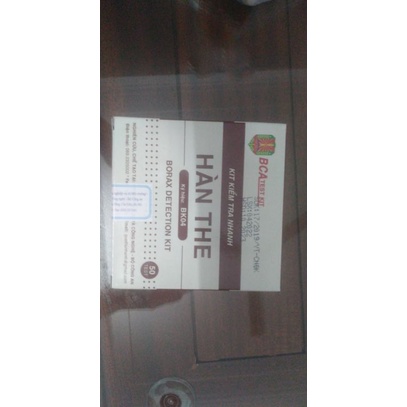 Test, Kit kiểm tra nhanh Hàn the Borax    BK04, 50 test/ hộp