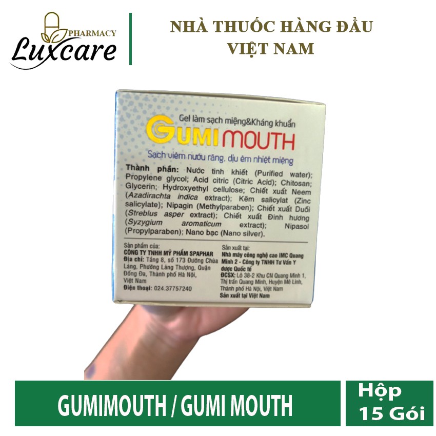 Gel Gumimouth - Sạch Viêm Nướu Răng &amp; Dịu Êm Nhiệt Miệng - Luxcare