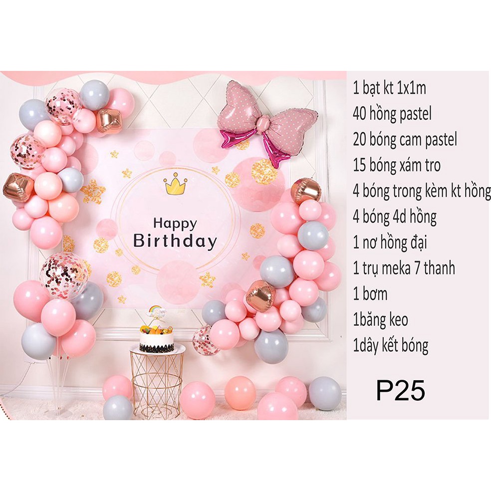 SET TỰ TRANG TRÍ SINH NHẬT TẠI NHÀ