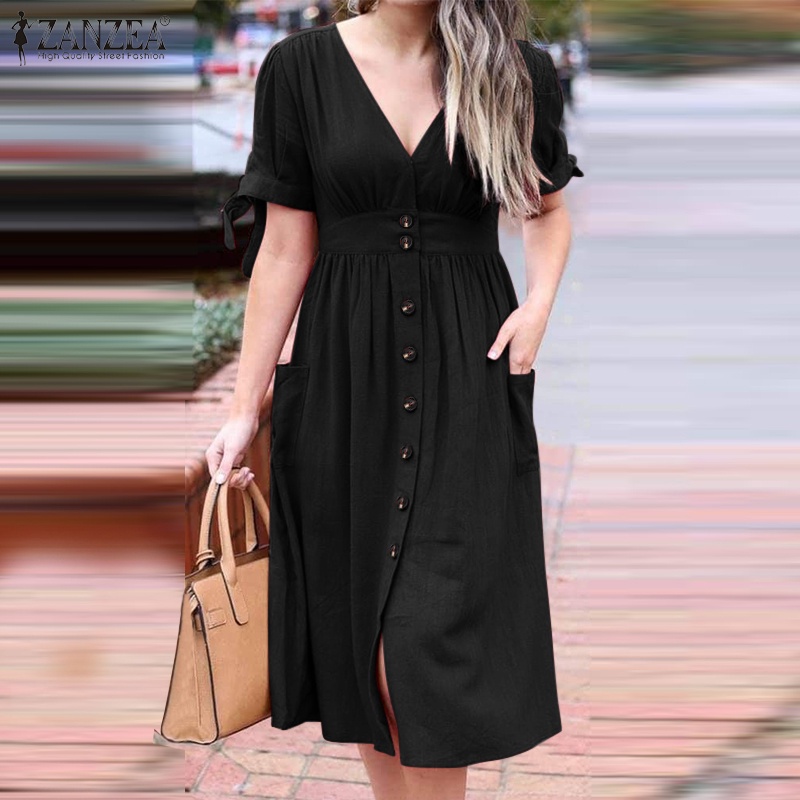 Zanzea Thắt Lưng Nữ Màu Trơn Phong Cách Châu Âu