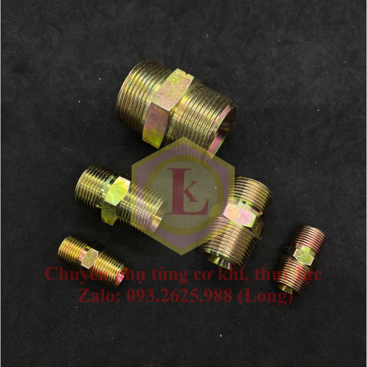 - Kép thẳng ren ngoài thuỷ lực - NHỎ - 9.6mm đến 60mm - bằng xi 7 màu