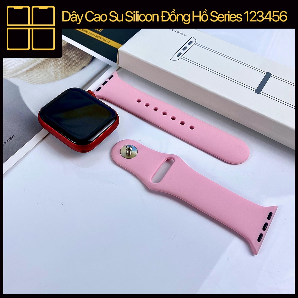 Dây đồng hồ cao su silicone dây đeo đồng hồ series 1/2/3/4/5/6/7 Size 38/40/41/42/44/45mm 88Mobile