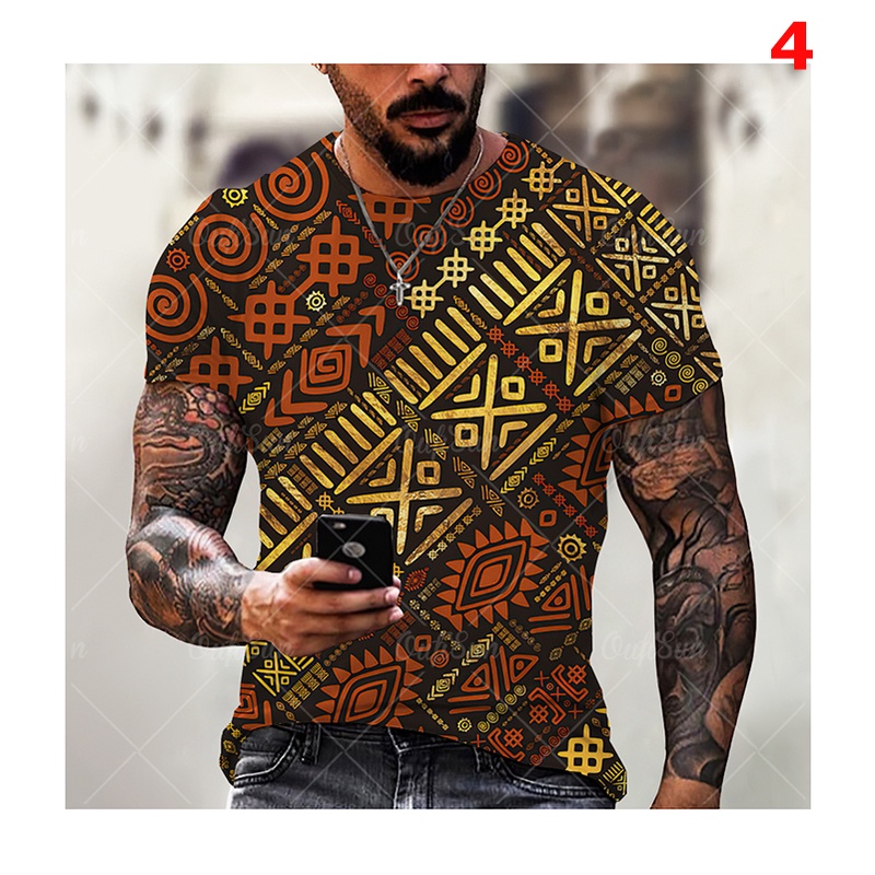Áo Thun Tay Ngắn In Hình 3D Thời Trang Mùa Hè Cho Nam Size XXS-6XL