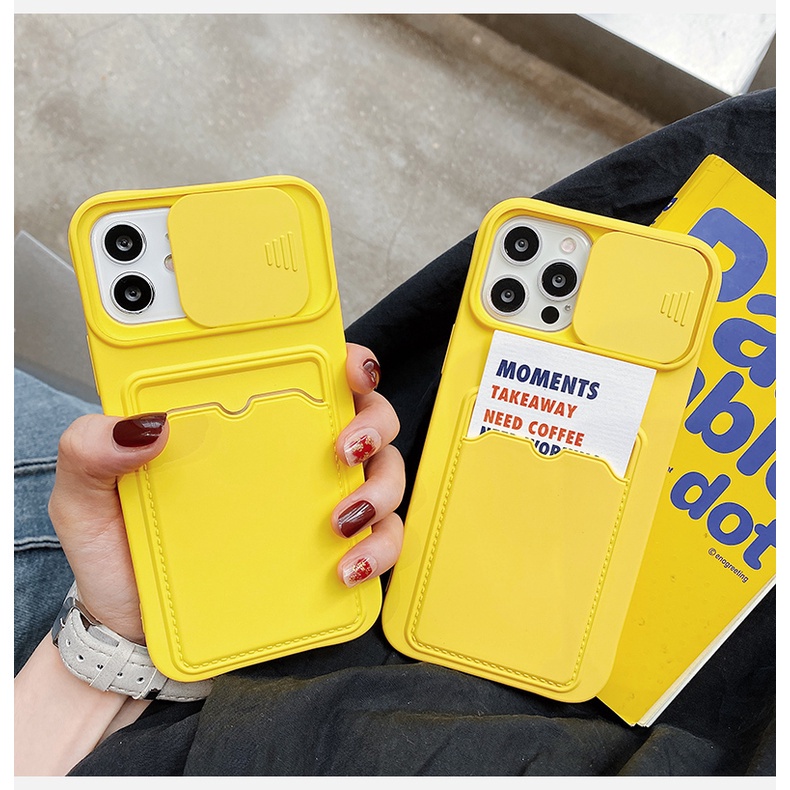 Ốp Điện Thoại Bảo Vệ Máy Ảnh Có Ngăn Đựng Thẻ Cho Iphone 13 Pro Max 12 Pro Max 12 7 8 Plus Xs Max 11 Pro Max 7 8 Plus