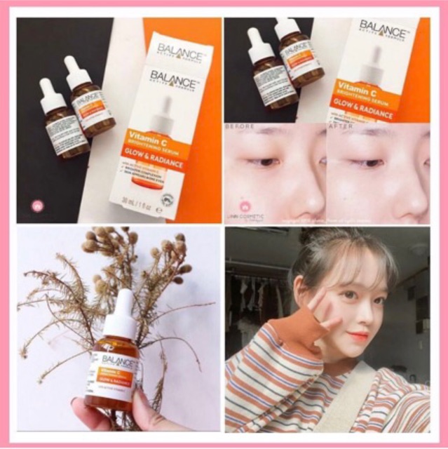 Serum Balance Vitamin C Brightening Glow & Radiance mờ thâm nám tàn nhang