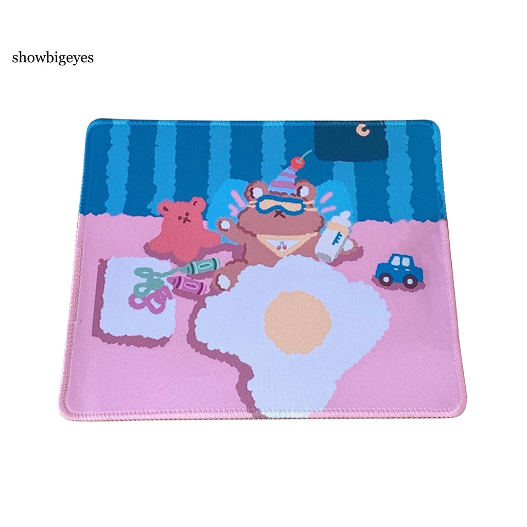 SGES Cartoon Mouse Pad Cushion Waterproof Desk Mouse Pad Skin-friendly for Office