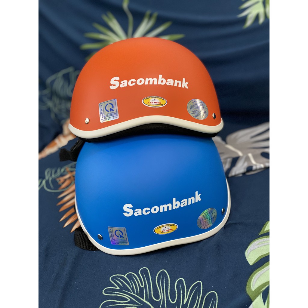 Nón Bảo Hiểm Sacombank mẫu 2020