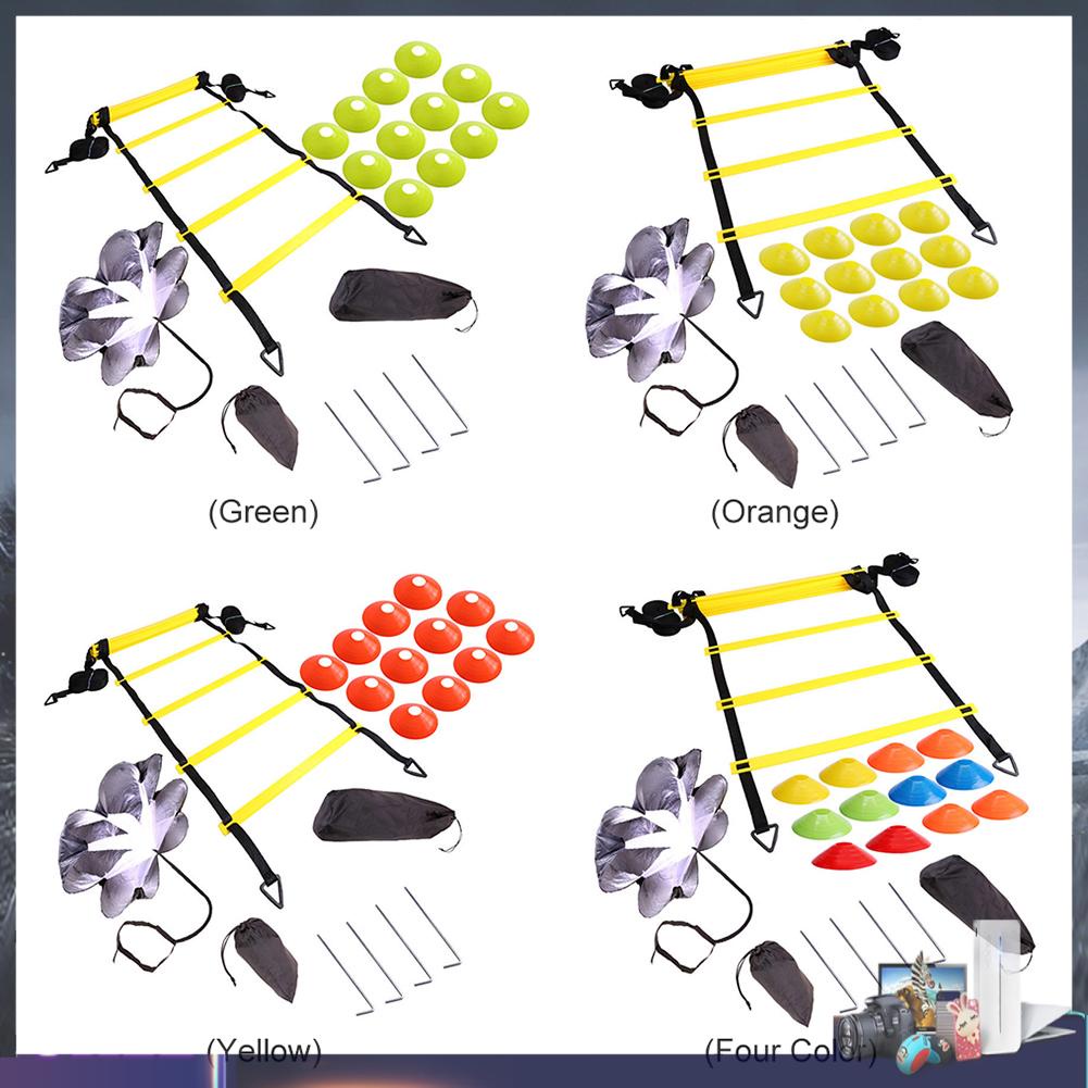 Bộ Dụng Cụ Thang Dây Luyện Tập Tốc Độ Đá Bóng