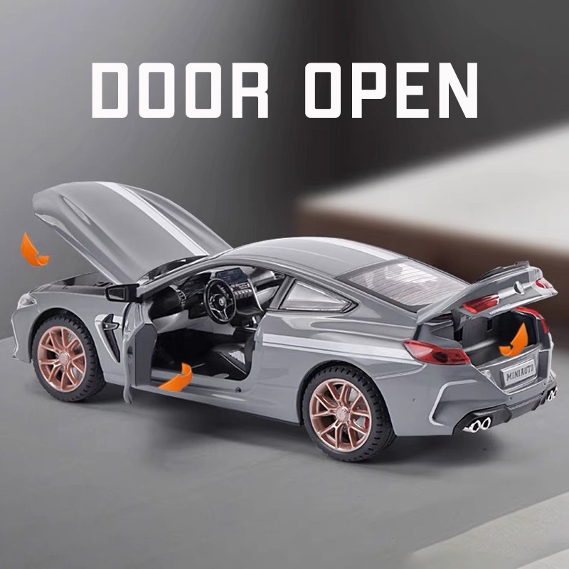 Mô Hình Xe Hơi BMW M8 Manhart Bằng Hợp Kim Tỉ Lệ 1: 24