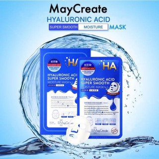 1kg (Flash Sale 0 đồng ) Mặt Nạ Dưỡng Ẩm Dưỡng Trắng Da HA Maycreate Mask Ha 1 miếng Hàng Nội Địa Trung