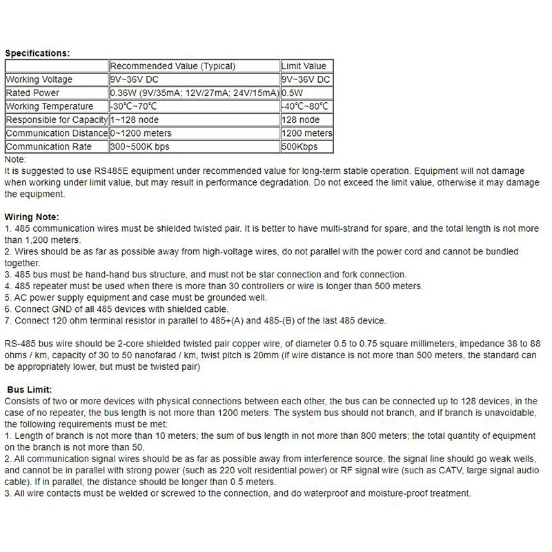 1 Bộ Khuếch Đại Quang Học RS485 RS485 RS485