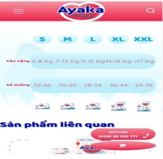 TÃ QUẦN AYAKA M30, L28, XL26