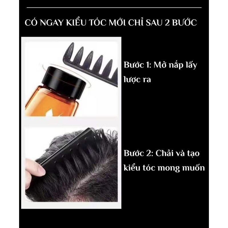 Gel vuốt tóc kèm lược 260ml,tạo nếp ,giữ nếp 24 giờ,keo vuốt tóc mái có lược tạo kiểu