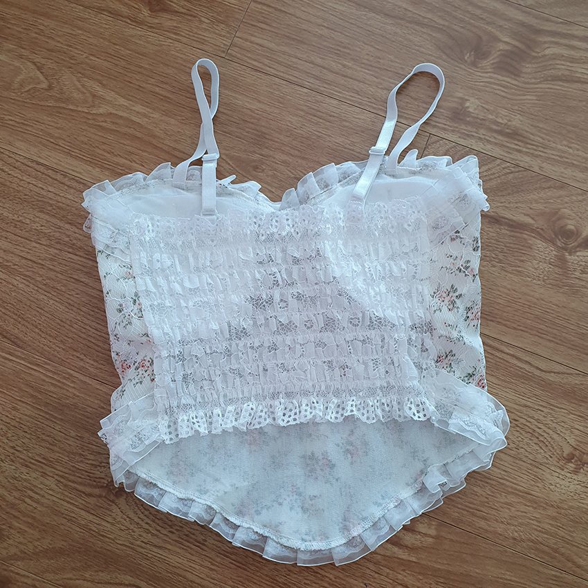 Áo 2 dây - Áo croptop nữ - Kiểu dáng tiểu thư cực xinh