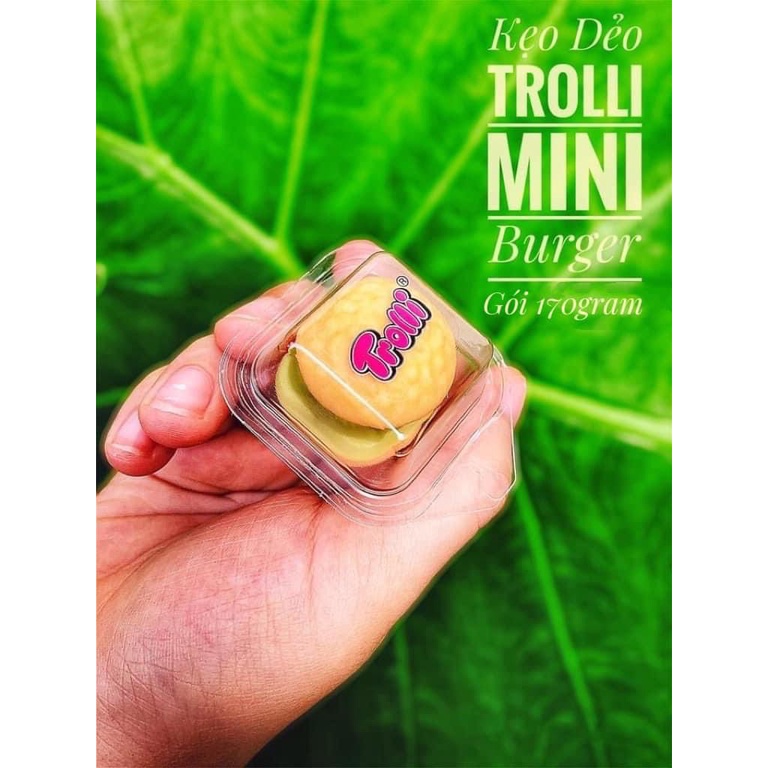 Kẹo dẻo Trolli Mini Burger ⚡ LOẠI NGON ⚡ Kẹo mềm dẻo dai, thơm hương vị trái cây