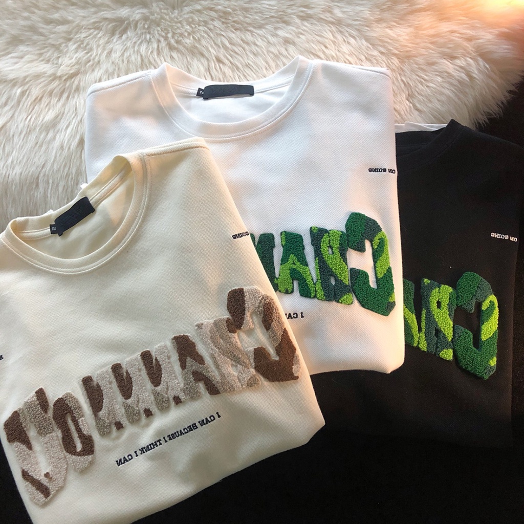 Áo thun nam nữ, áo from rộng nữ, Áo thun from rộng, họa tiết nổi TT3 | BigBuy360 - bigbuy360.vn