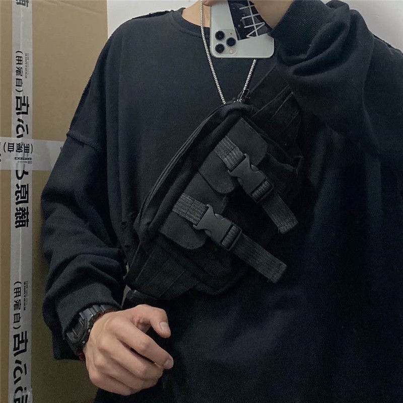 Túi đeo chéo vai chất liệu canvas kiểu dáng trẻ trung cổ điển | BigBuy360 - bigbuy360.vn