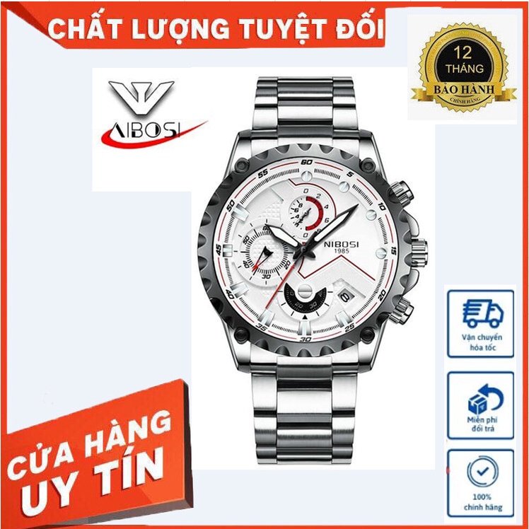 Đồng hồ Nam Nibosi 1985 ⚡FREESHIP⚡ FullBox, có 4 màu | BigBuy360 - bigbuy360.vn