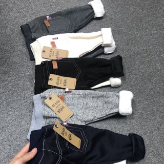 Combo 30 quần giả jeans lót lông