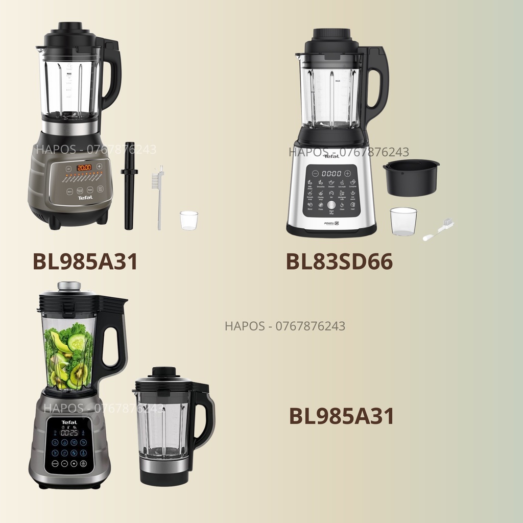 Máy nấu sữa hạt và xay sinh tố đa năng hút chân không Tefal đảm bảo dinh dưỡng cho gia đình - HAPOS