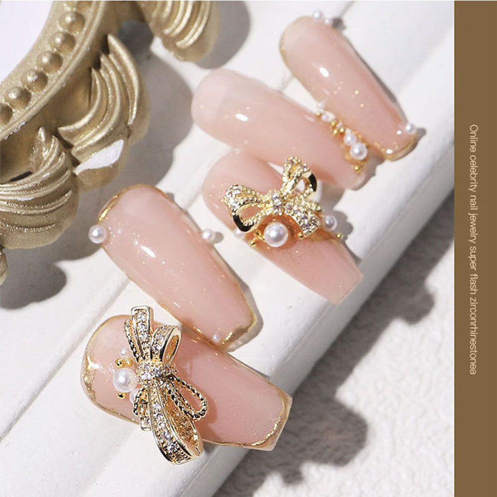 [Hàng mới về] Nơ đính đá lấp lánh trang trí cho móng tay nghệ thuật diy sành điệu