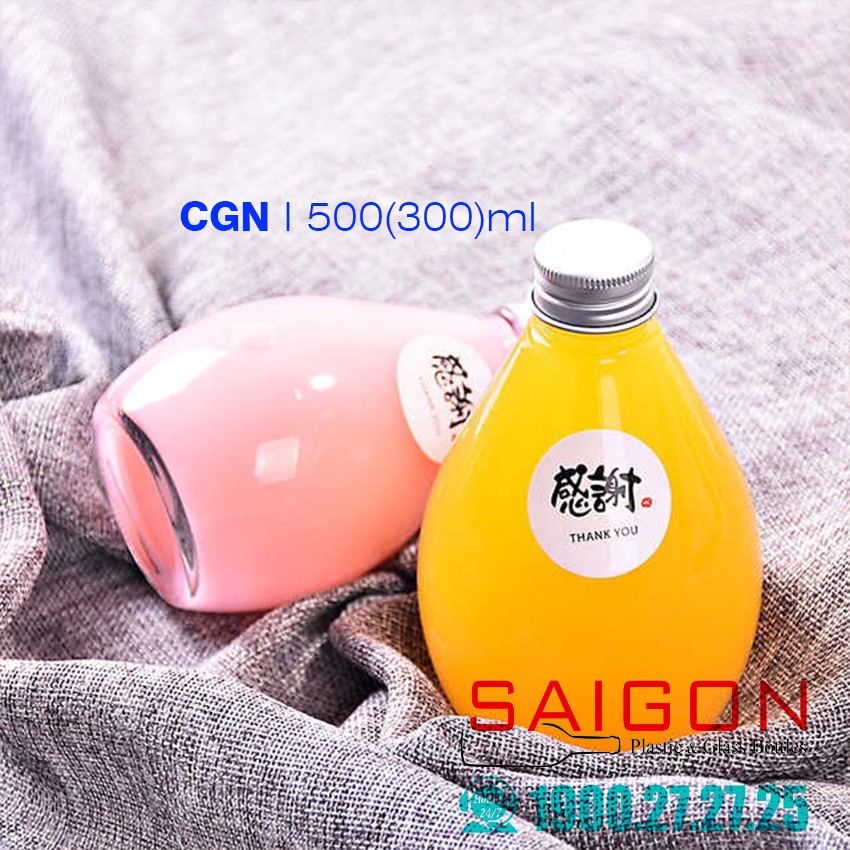 Chai Thủy Tinh Giọt Nước nắp nhôm 500ml (Hoặc 300ml ) | BigBuy360 - bigbuy360.vn