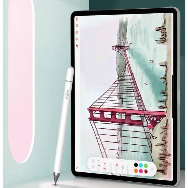 Bút Cảm Ứng WiWU Pencil One 2 trong 1 Passive Stylus Dùng Cho iPad - Hàng Chính Hãng