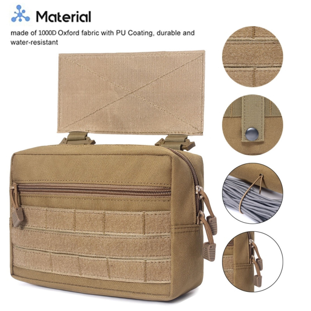 Pouch EDC Nylon Molle Utility Organizer Pouch Toolkit Pouch Lưu Trữ Túi Không Thấm Nước Eo Túi Thiết Bị Chiến Thuật-168